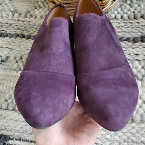 ECCO Alicante Shootie Dress Booties Purple Suede Heel Slip-On Women’s 10-10.5/41 - Picture 4 of 13